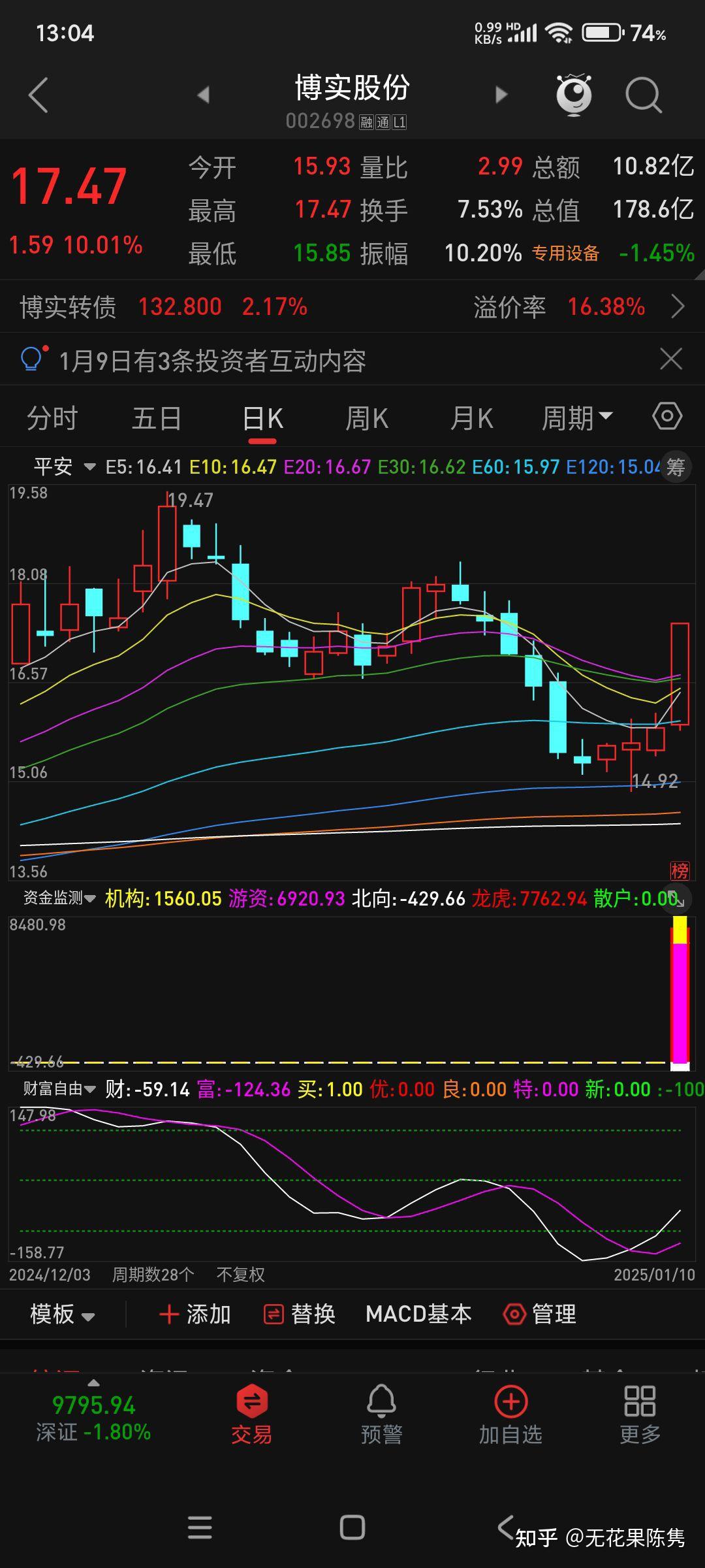 安纳达龙虎榜数据（5月23日）