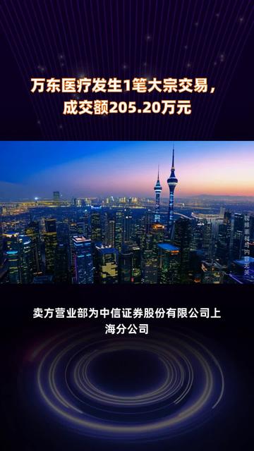 锦好医疗大宗交易成交291.30万元