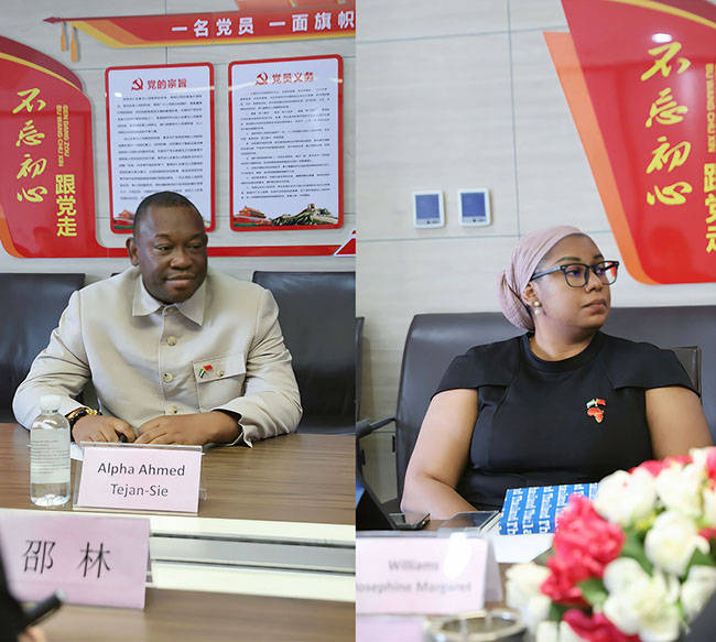 于维华参赞会见中兴通讯马里负责人