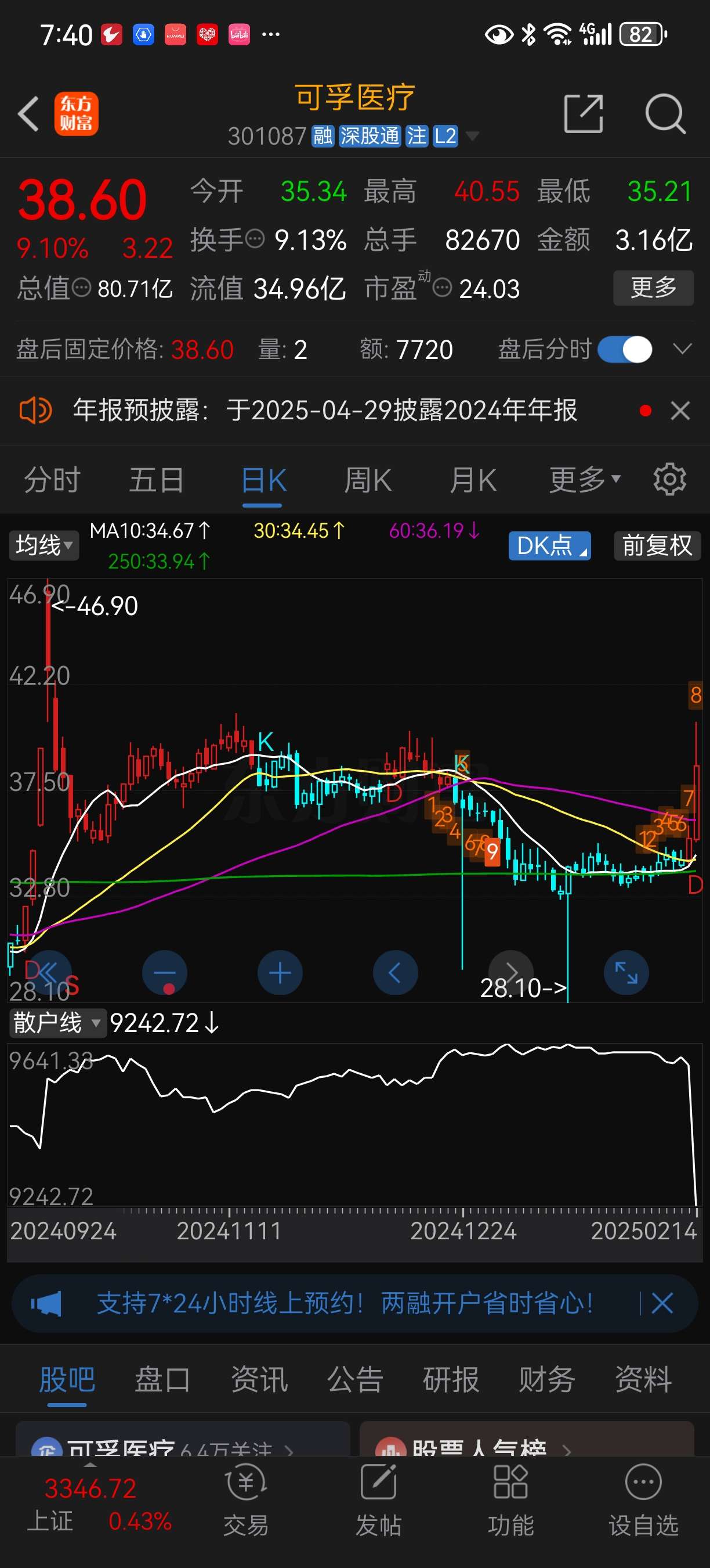 546只股短线走稳 站上五日均线
