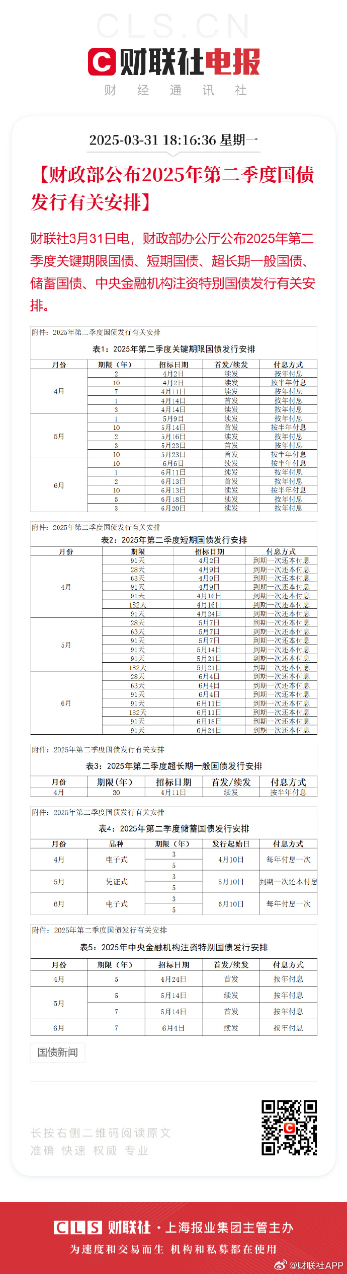 财政部拟发行2026年记账式附息（二期）国债