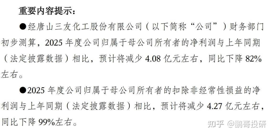 传统主业“失血”不止，新项目尚未贡献业绩，亚星化学2025年预亏扩大至1.74亿